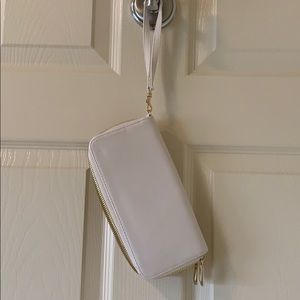 White Wristlet Wallet